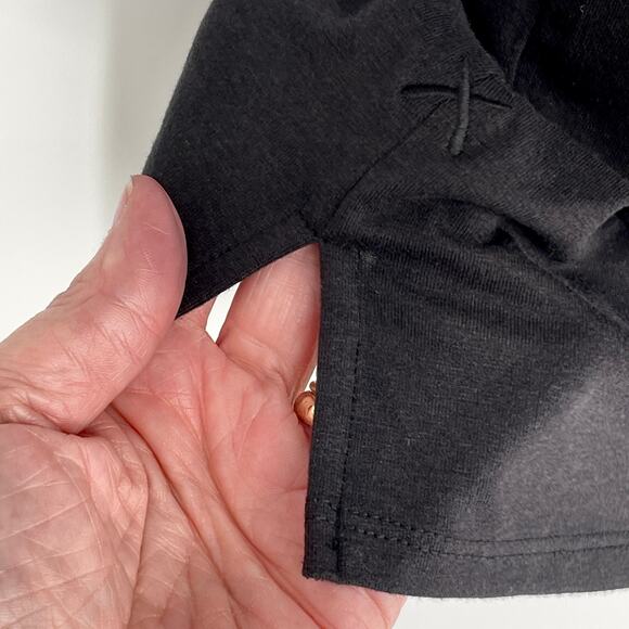 Cuts Clothing Mens NEW Split-Hem V-Neck Signature Fit Tee T-Shirt Sz L Black - Picture 3 of 7